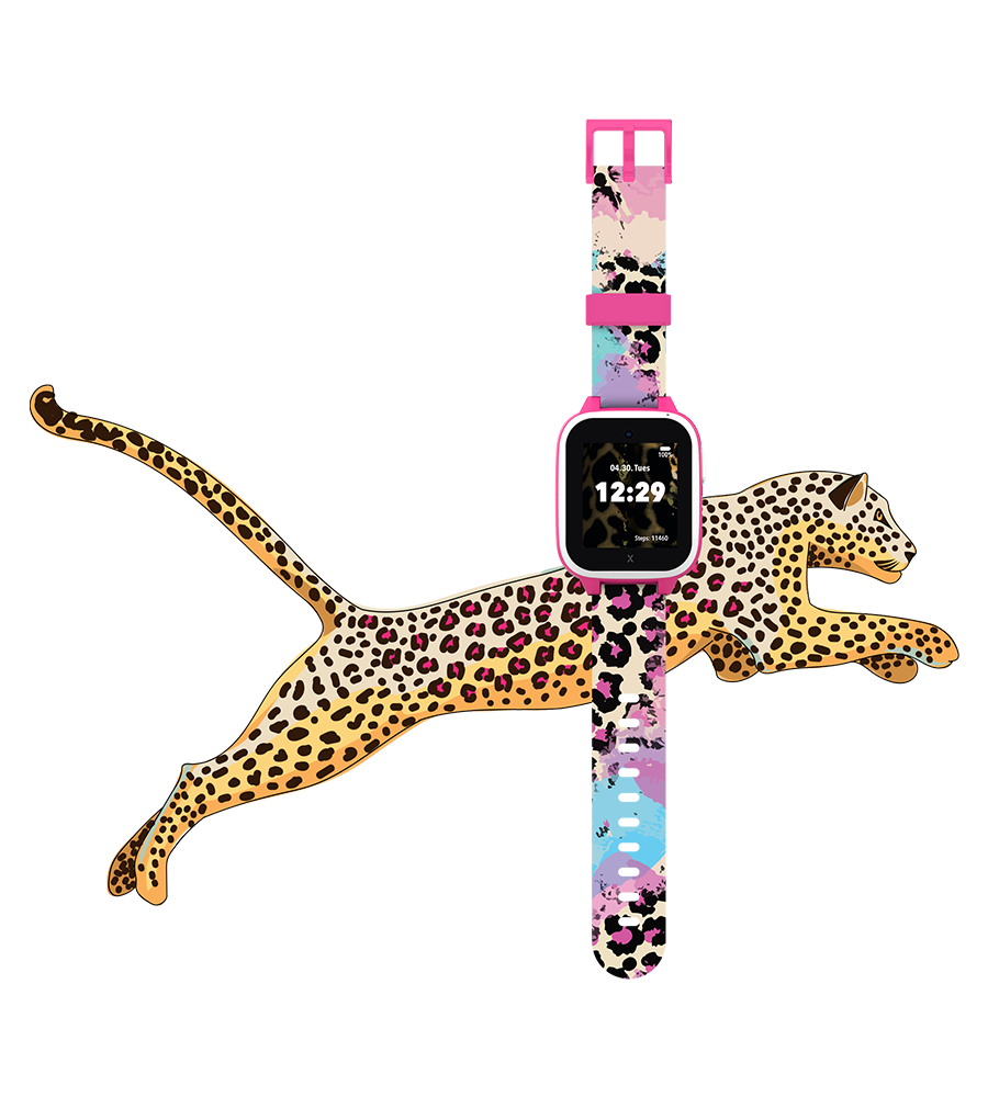 Rosa Leopard Armband (XGO3)