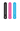 Drei Xplora XGO3 Ersatzarmbänder in Schwarz, Pink und Blau